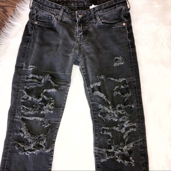 H&M super skinny low waist 26/30 black jeans - Picture 4 of 6